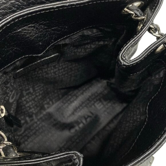 Auth CHANEL 2.55 - Black Leather Shoulder Bag - Picture 13 of 16